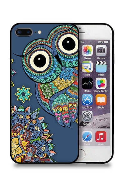 Tolwak غطاء حماية لجهاز Apple iPhone 7 Plus بتصميم بومة زهرية