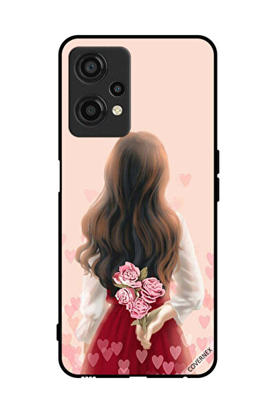 Covernex غطاء حماية لهاتف OnePlus Nord CE 2 Lite 5G فتاة تخفي الزهور