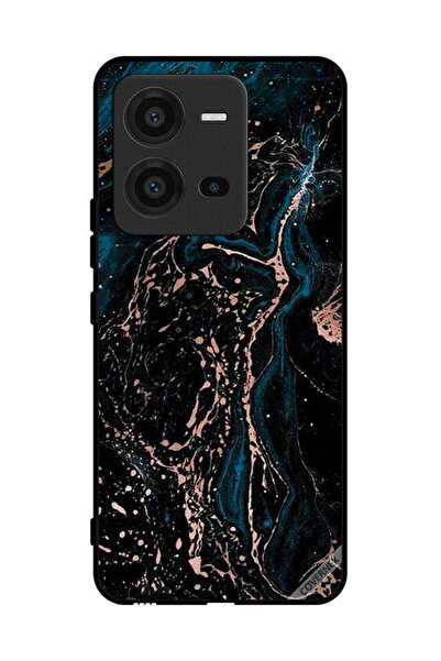 Covernex غطاء حماية لهاتف فيفو V25 بنمط مزيج من الرخام واللون العادي