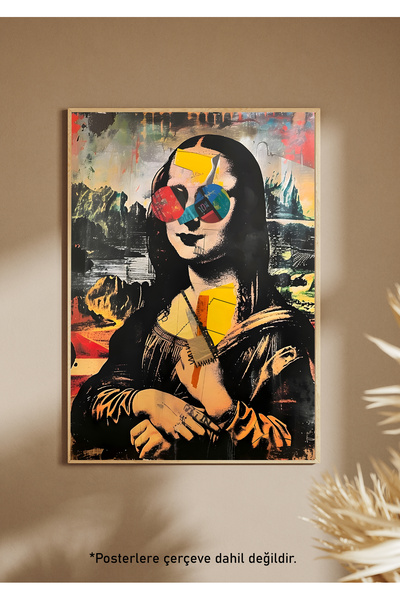 One Little Happiness Αφίσα MONA LISA Αισθητική αφίσα τοίχου, αφίσα χωρίς πλαίσιο