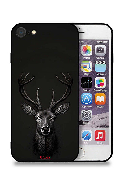 Tolwak جراب حماية من Apple iPhone SE (2022) برسومات غزال رقمية