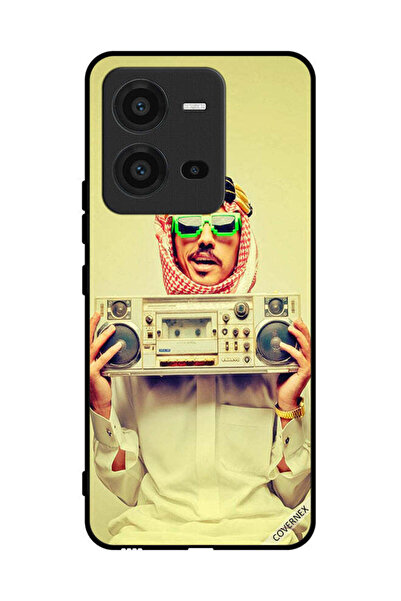 Covernex غطاء حماية لهاتف فيفو V25 يحمل جهاز موسيقى عتيق
