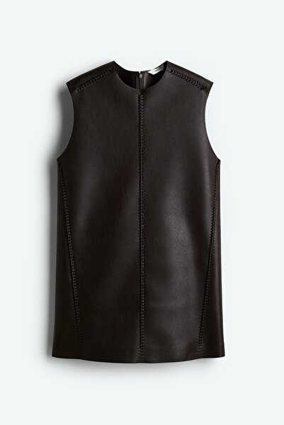 H&M Örgü Detaylı Kaplamalı Elbise