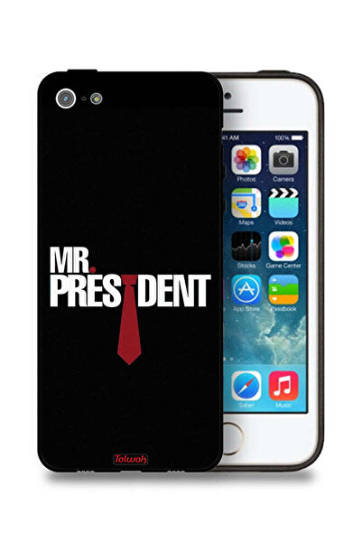 Tolwak جراب حماية لجهاز Apple iPhone 5/5s/SE من Mr President