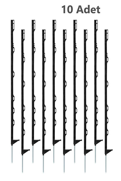 Dedeks Elektrikli Çit Direği Plastik-Metal Kazıklı Direk 105 CM 10 Adet