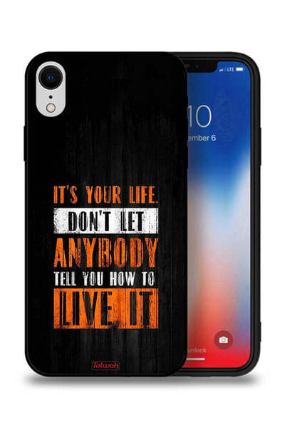 Tolwak جراب حماية Apple iPhone XR "Its Your Life"