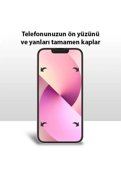 CepteToptan مجموعة واقيات نانو هيدروجيل كاملة لهاتف iPhone 13 6.1 فيلم أمامي وخلفي - (1903) - MKİ8234-1564