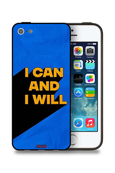 Tolwak غطاء حماية لجهاز Apple iPhone 5/5s/SE - "أستطيع وسأفعل"