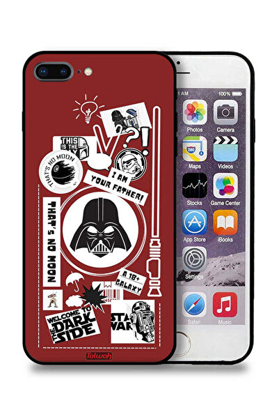 Tolwak غطاء حماية لجهاز Apple iPhone 8 Plus - ملصق "مرحبًا بكم في الجانب المظلم"