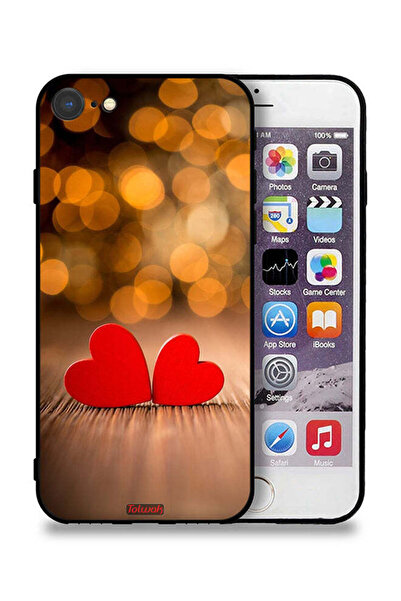 Tolwak غطاء حماية لجهاز Apple iPhone 8 بتصميم قلبين جميلين