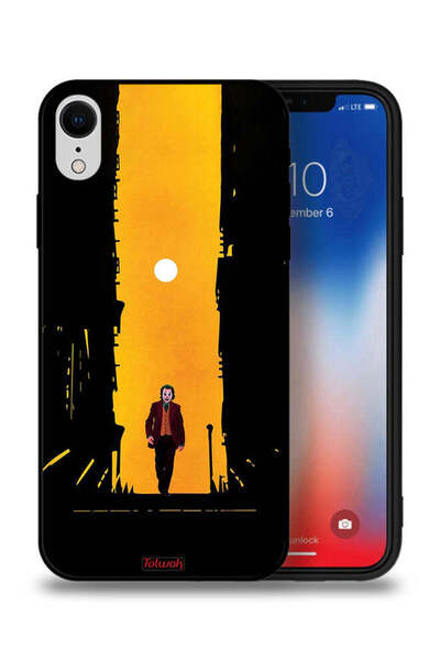 Tolwak جراب حماية لجهاز Apple iPhone XR بتصميم جوكر، عمل فني رقمي تجريدي