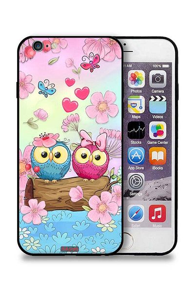 Tolwak Apple iPhone 6 Plus/6s Plus Protective Case Cute Owls Art