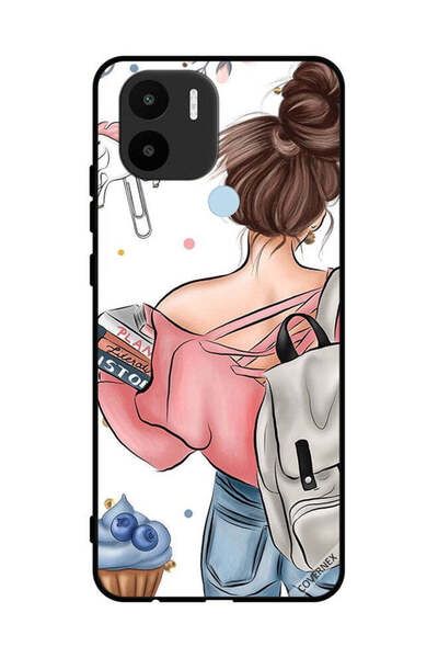 Covernex غطاء حماية لهاتف شاومي ريدمي A1 بلس مطبوع عليه رسومات يد فتاة