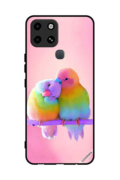 Covernex غطاء حماية لهاتف إنفينيكس سمارت 6 بطبعة طيور لطيفة