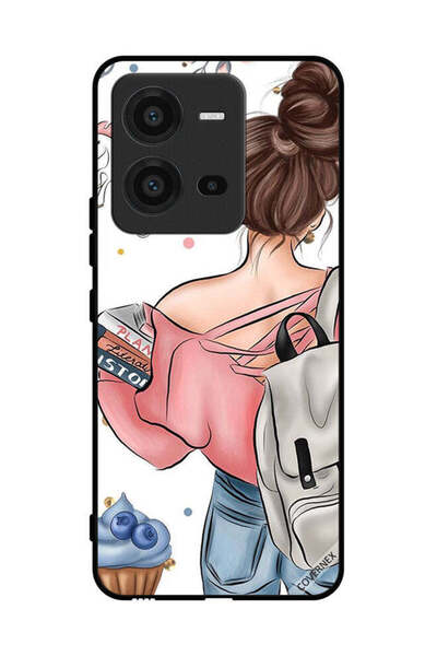Covernex غطاء حماية لهاتف فيفو V25 مطبوع عليه رسومات يد فتاة