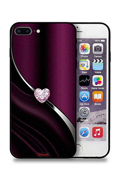 Tolwak غطاء حماية لجهاز Apple iPhone 7 Plus بتصميم قلب ماسي