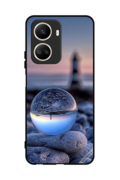 Covernex غطاء حماية لهاتف هواوي نوفا 10 إس إي، تصوير رائع للطبيعة في زجاج دائري