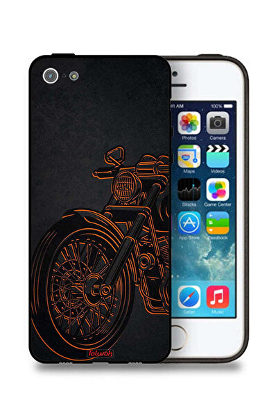 Tolwak جراب حماية بتصميم دراجة عتيقة لهاتف Apple iPhone 5/5s/SE