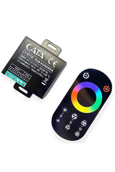 Cata CT-9116 Dokunmatik RGB LED Kumanda 24A 288W 12V 20m Menzilli Uzaktan Kontrol Ünitesi