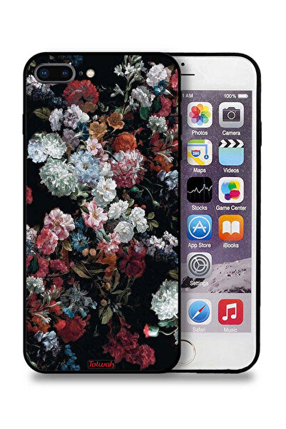 Tolwak غطاء حماية لجهاز Apple iPhone 8 Plus بنقشة ورود عتيقة