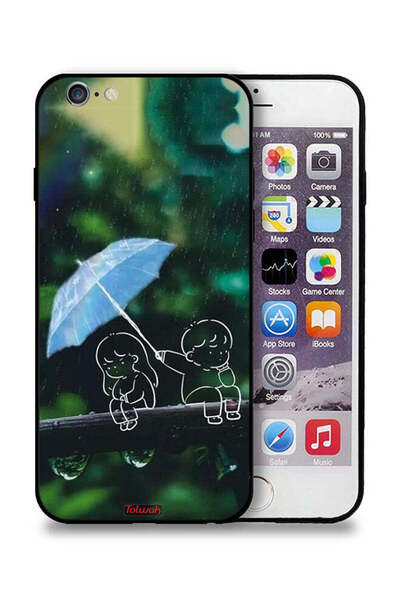 Tolwak جراب حماية لهاتف Apple iPhone 6 Plus/6s Plus بطبعة زوجين من الفن التجريدي