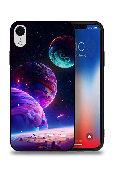 Tolwak جراب حماية لجهاز Apple iPhone XR بنمط كوكبي