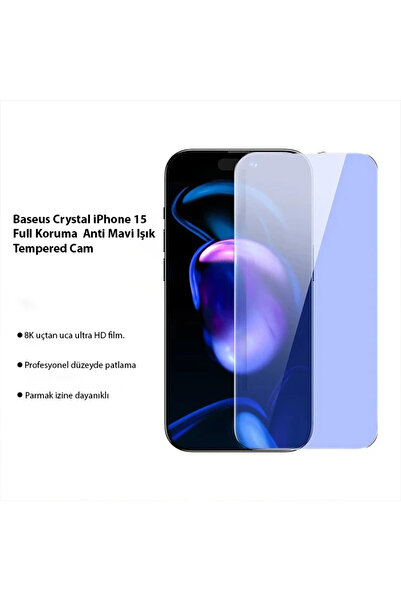 lowell home واقي شاشة من الزجاج المقوى لهاتف كريستال آيفون 15 للحماية الكاملة...