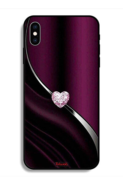 Tolwak جراب حماية لجهاز Apple iPhone X على شكل قلب ماسي