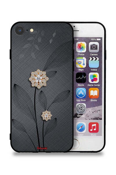 Tolwak جراب حماية Apple iPhone SE (2022) برسومات زهور ماسية