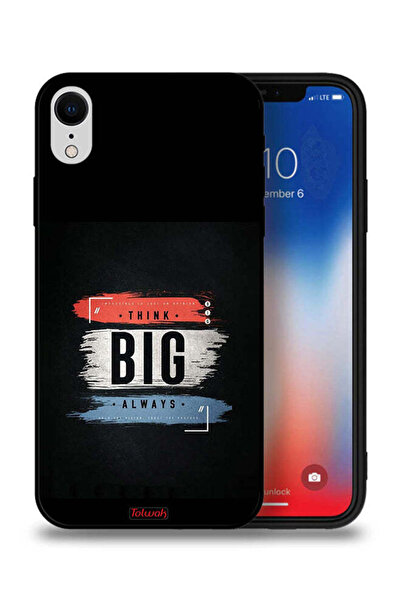 Tolwak جراب حماية لجهاز Apple iPhone XR - فكر دائمًا بشكل كبير