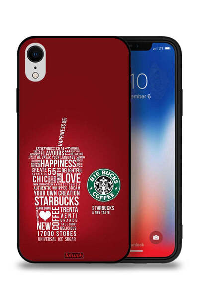 Tolwak جراب حماية لجهاز Apple iPhone XR بملصق قهوة