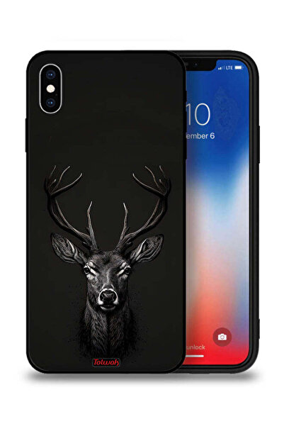 Tolwak Apple iPhone XS Protective Case Deer Digital Art