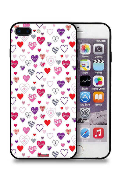 Tolwak غطاء حماية بتصميم قلوب لهاتف آيفون 7 بلس من آبل