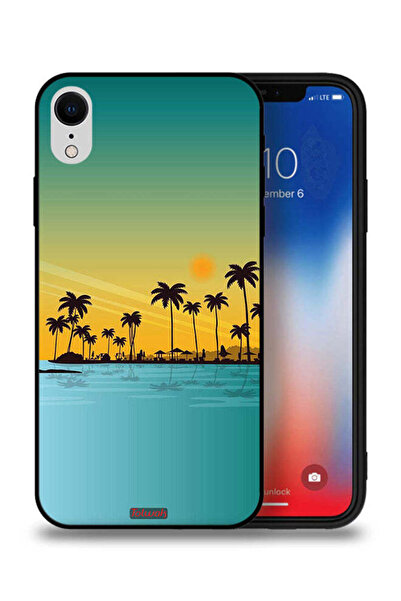 Tolwak غطاء حماية لجهاز Apple iPhone XR بمناظر طبيعية فنية تجريدية
