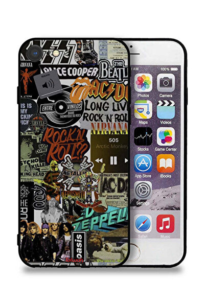 Tolwak جراب حماية لجهاز Apple iPhone SE (2020) - تحيا موسيقى الروك آند رول