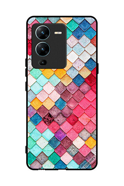 Covernex غطاء حماية لهاتف فيفو V25 برو بنمط مربع ماسي