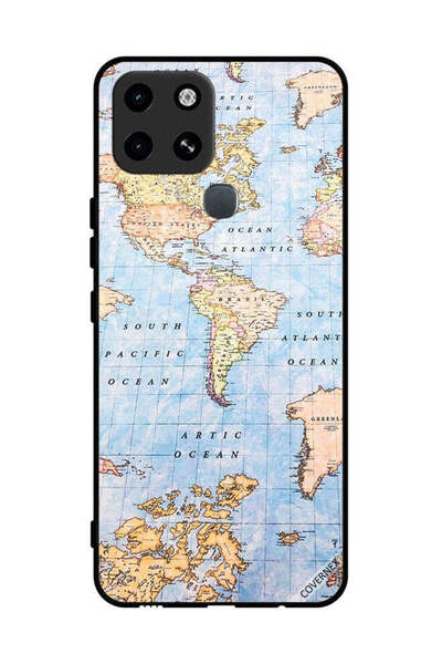 Covernex غطاء حماية لهاتف Infinix Smart 6 خريطة العالم