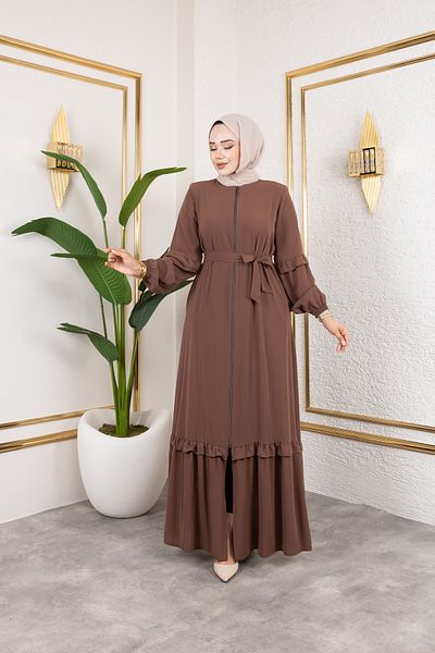 Butik Medina Silk Ruffle Detail Feracce