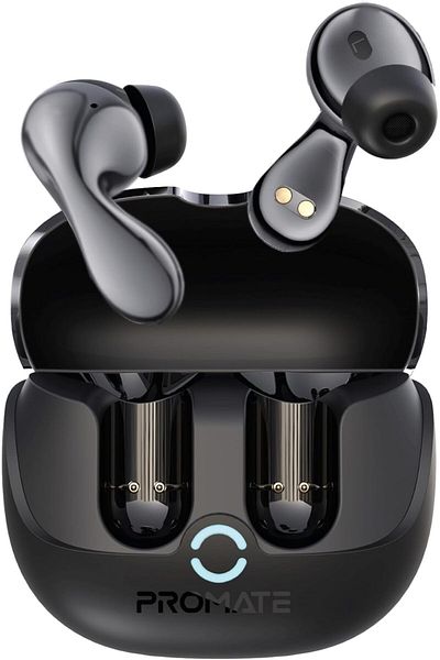 Promate True Wireless Earbuds with Active Noise Cancellation (ANC) and Environmental Noise Cancellat