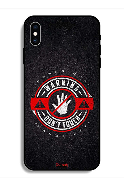 Tolwak Protective Case For Apple iPhone X Warning Don_T Touch