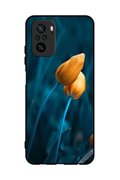 Covernex غطاء حماية لهاتف Poco M5s 4G مع زهرتين لطيفتين