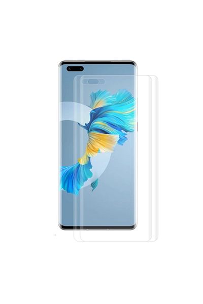 ETC Huawei Mate 40 Pro 3D Compatible Curved Full Coverage Shock Absorbing Screen Protector 2 Piece Set