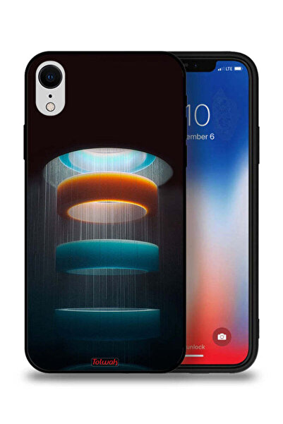 Tolwak جراب حماية لهاتف Apple iPhone XR بنمط حلقات فنية