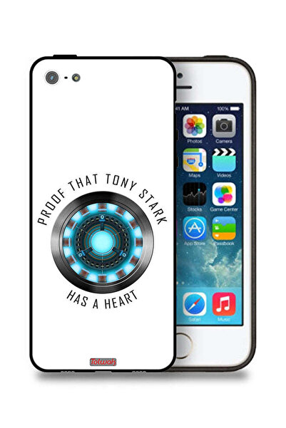 Tolwak جراب حماية لجهاز Apple iPhone 5/5s/SE دليل على أن توني ستارك لديه قلب