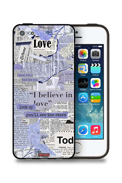 Tolwak غطاء حماية من قطع الصحف لهاتف Apple iPhone 5/5s/SE