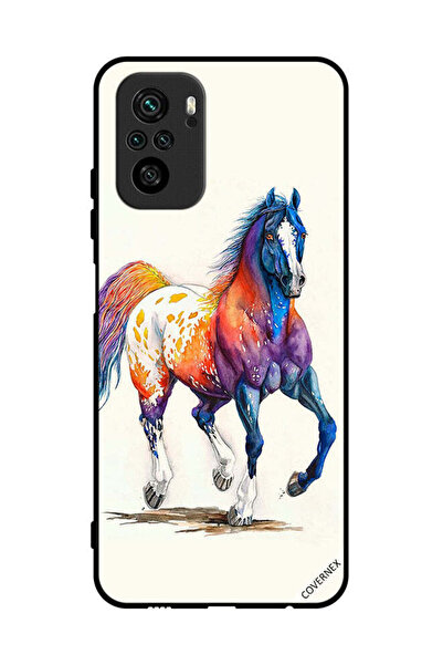 Covernex غطاء حماية لهاتف Poco M5s 4G برسومات فنية لرسمة حصان