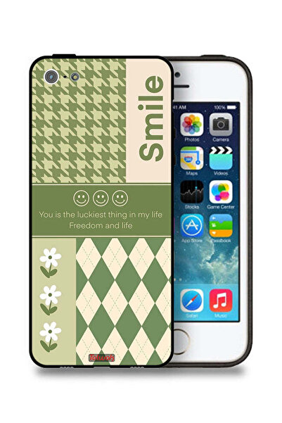 Tolwak جراب حماية لجهاز Apple iPhone 5/5s/SE - الابتسامة هي أسعد شيء في حياتي