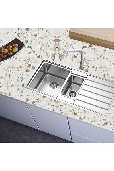 Bigaimaj Kitchen Countertop Self Adhesive Foil Finish Terrazzo Pattern
