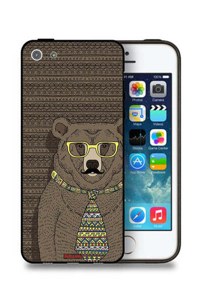 Tolwak جراب حماية لجهاز Apple iPhone 5/5s/SE من Mr Wolf