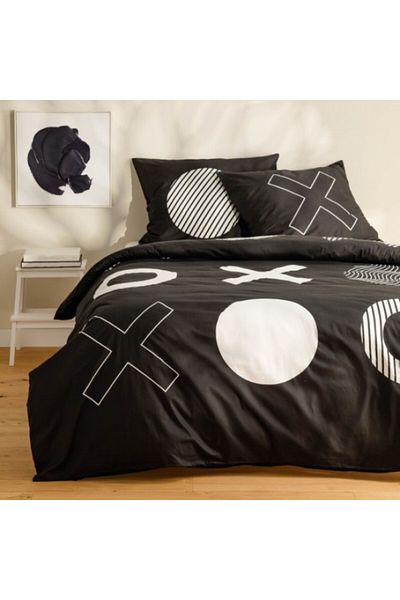 HomeVibes Bed linen TICTATOE 160 x 200 cm
